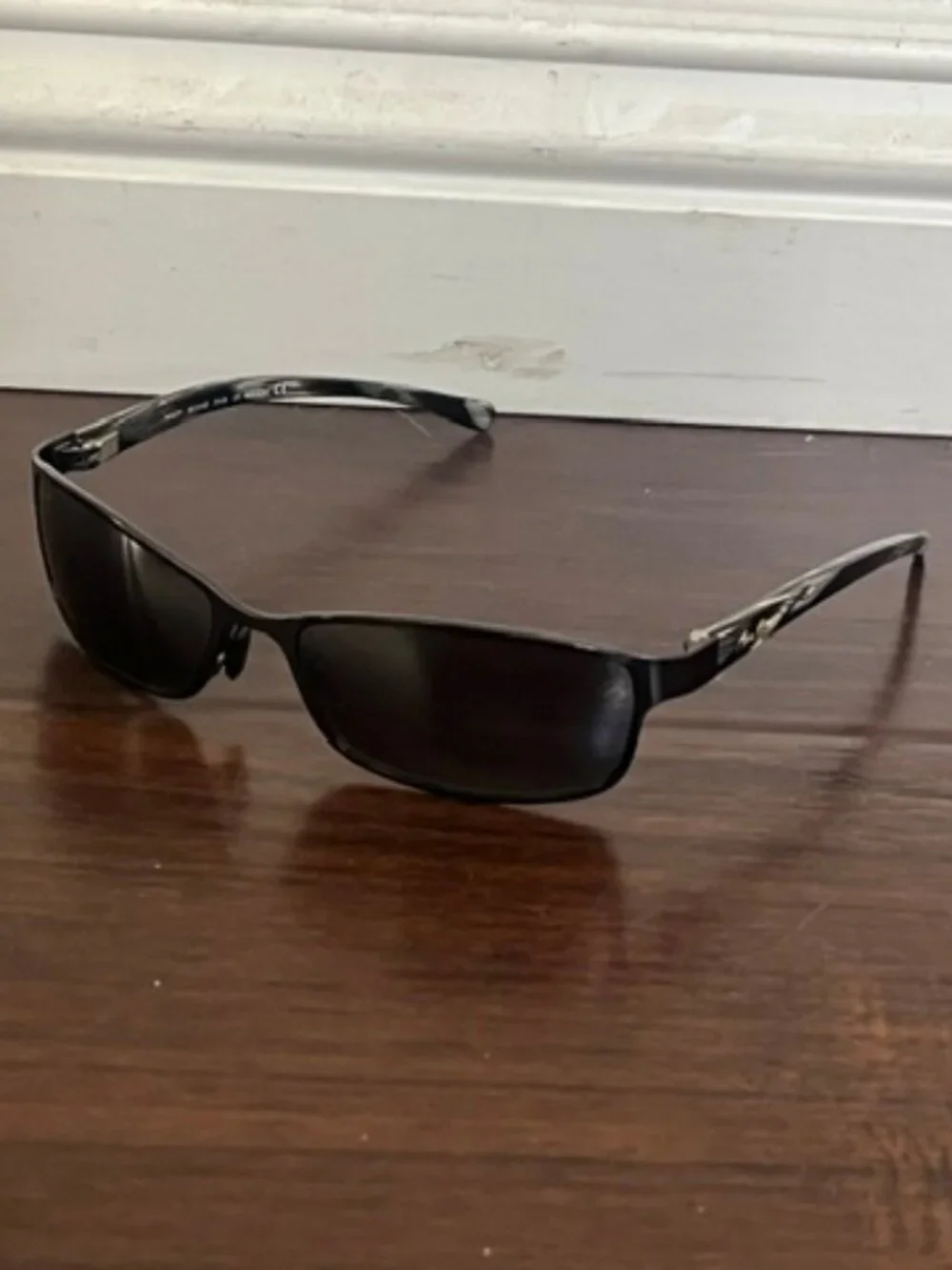 Maui Jim MJ-114-02 Sunglasses Gray Frame, 57-16-125, Made In Italy